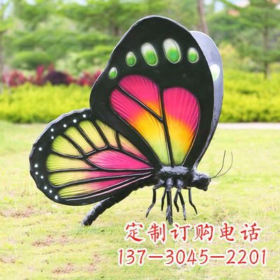 绍兴仿真蝴蝶_品红色款405x78x110