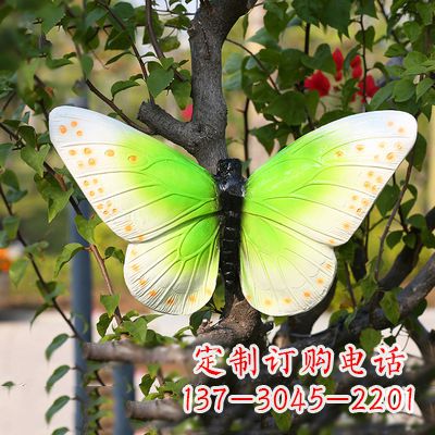 绍兴浅绿色蝴蝶雕塑