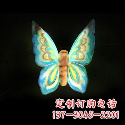 绍兴仿真蝴蝶_小号蓝色发光款37x48x20
