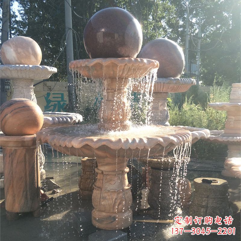 绍兴福气无限,风水球石雕塑