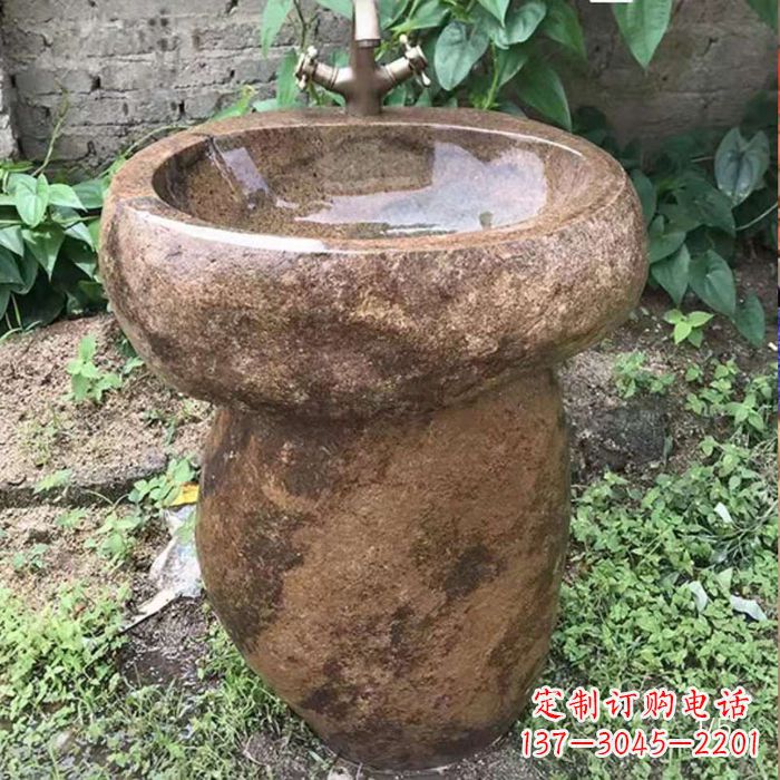 绍兴精美手雕石花盆,传承古典品位