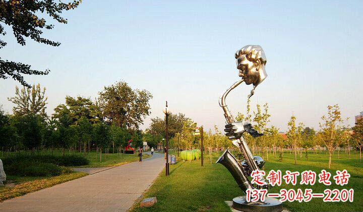 绍兴不锈钢萨克斯抽象雕塑