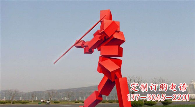 绍兴定制不锈钢标枪雕塑