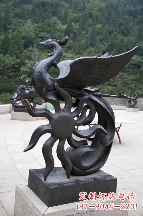绍兴天四灵朱雀神鸟雕塑——象征希望的贵族精神