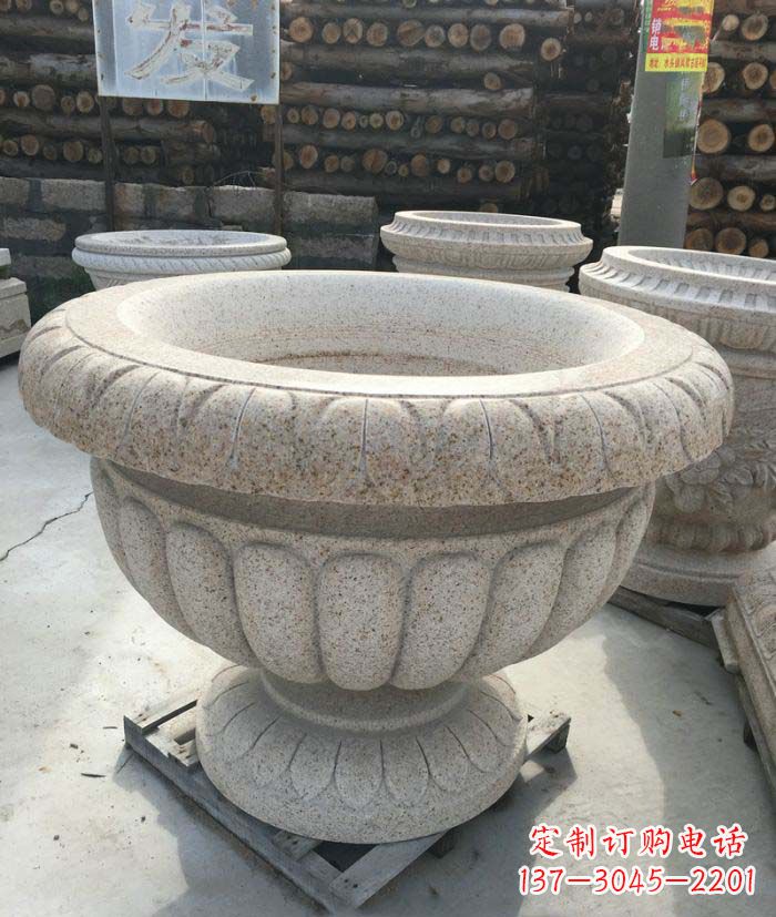 绍兴高质量大理石花盆石雕