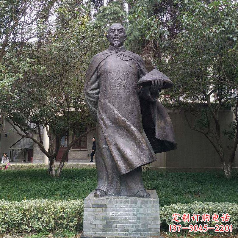 绍兴传承晚清民族英雄林则徐精铸雕塑