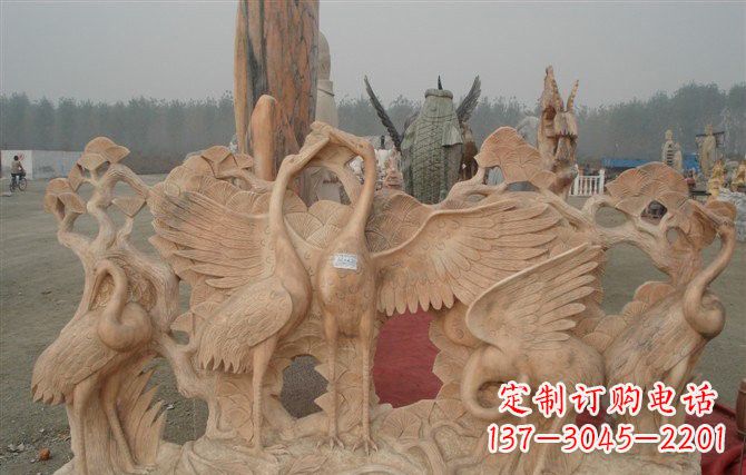 绍兴精美仙鹤雕塑