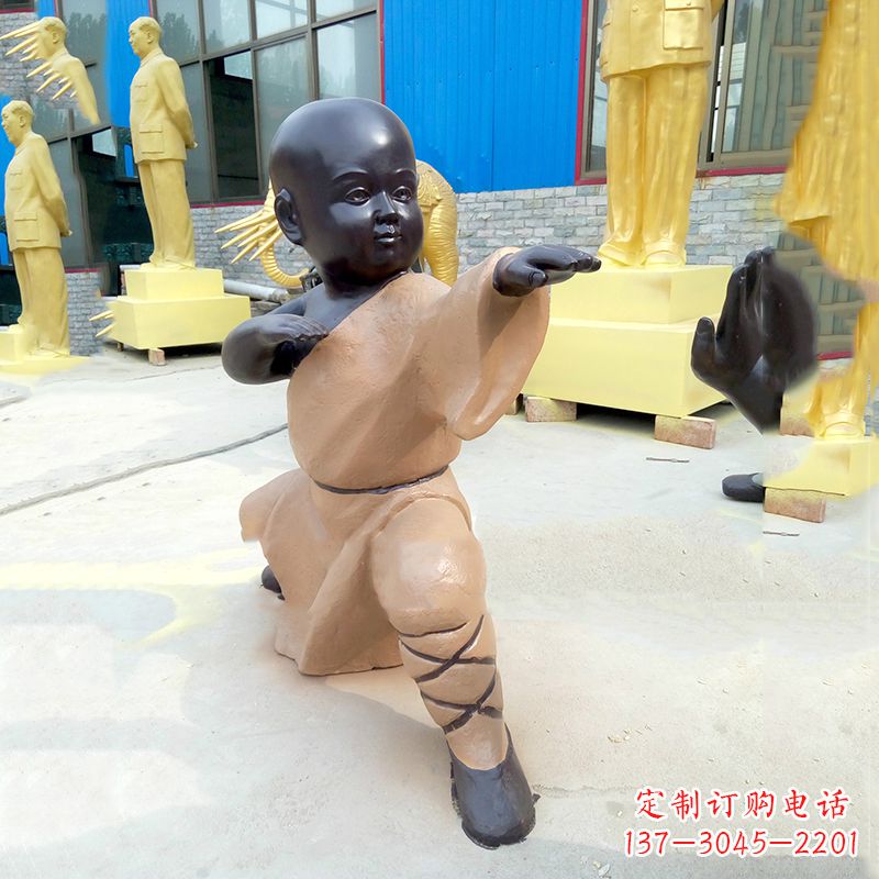 绍兴传承传统文化的绝佳礼品——“功夫小和尚”雕塑