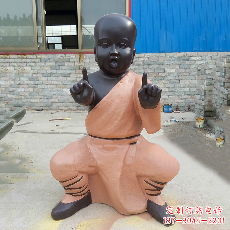 绍兴铜雕功夫小和尚