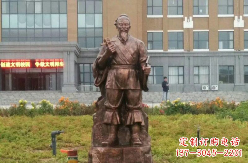 绍兴传承古代名人铜雕——鲁班雕像