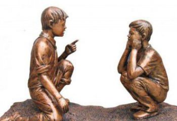 绍兴专业定制小品铜雕-尊贵的雕塑男孩