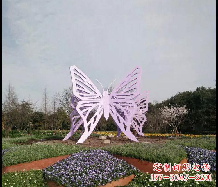 绍兴中领雕塑厂家精美不锈钢蝴蝶雕塑