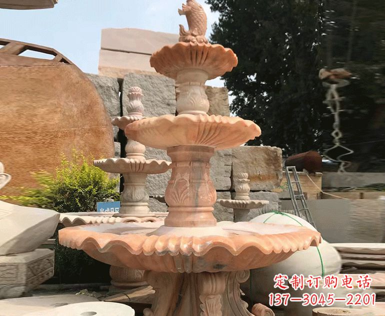 绍兴黄锈石喷泉雕塑