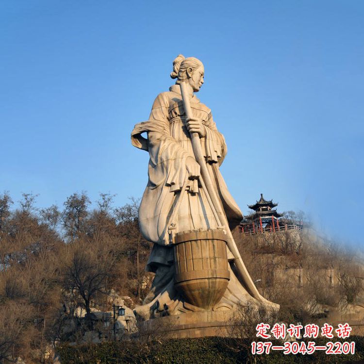 绍兴景区景点历史名人古代著名美女文姜大型景观雕塑