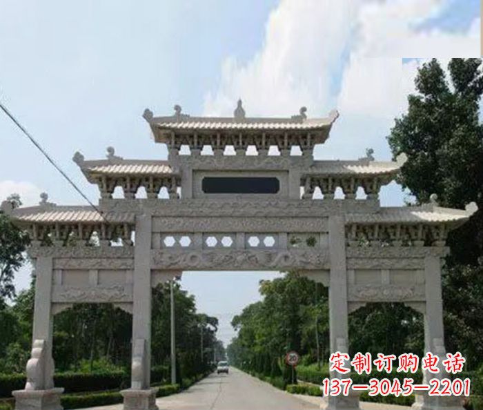 绍兴高品质牌坊石雕,专为客户量身定制