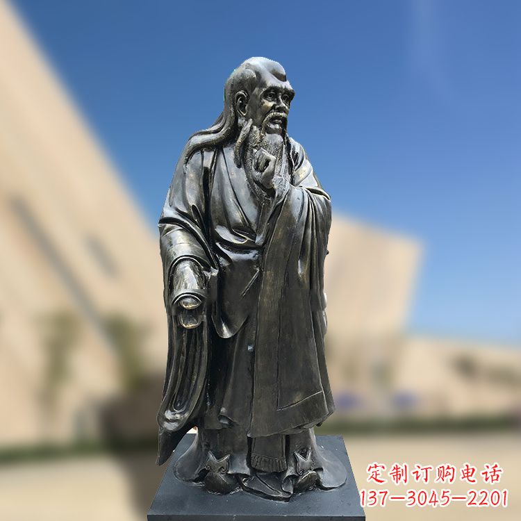 绍兴精美老子雕像，体现哲学思考之美