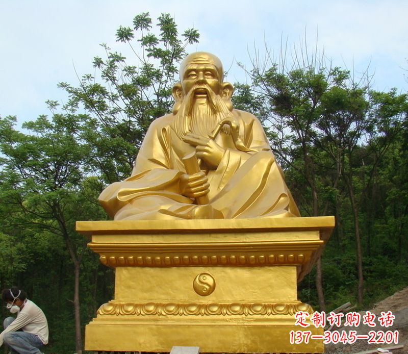 绍兴拥有传统文化精髓的老子铜雕