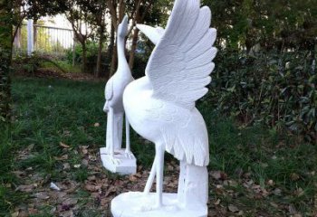 绍兴艺术级典雅的丹顶鹤雕塑