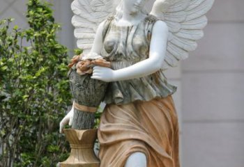 绍兴精致高雅的汉白玉天使雕塑