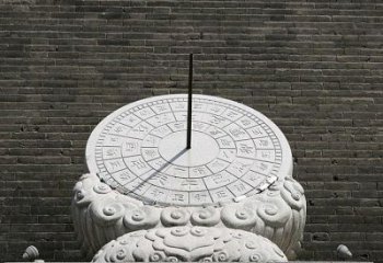 绍兴花岗岩古代计时器日晷雕塑
