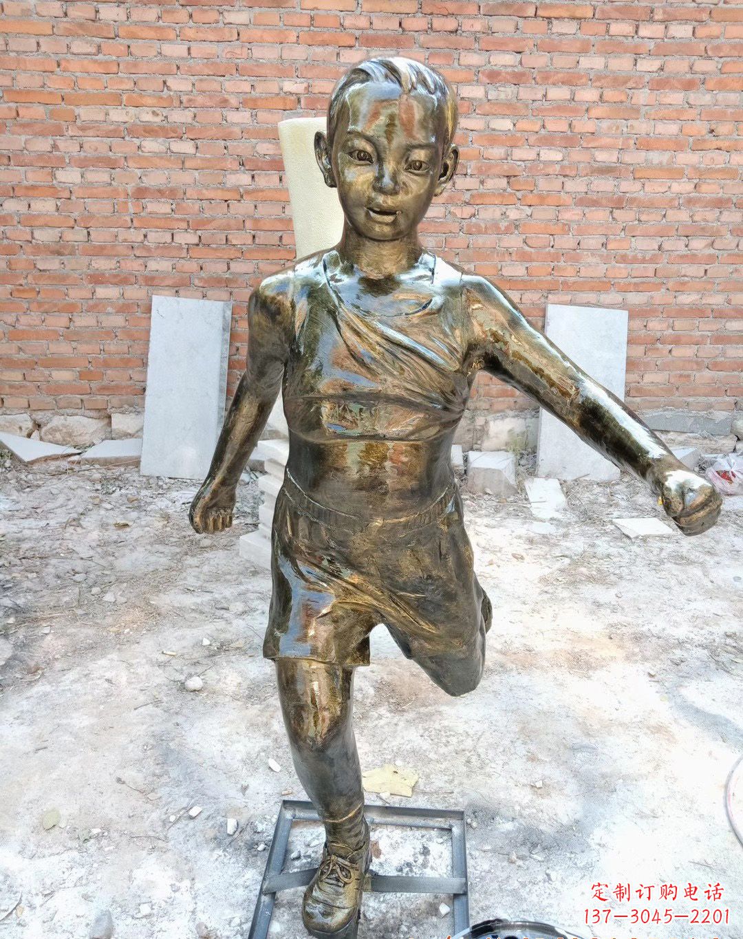 绍兴精美的儿童铜雕，传承美好的价值观