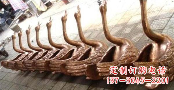 绍兴优雅迷人的天鹅铜雕塑