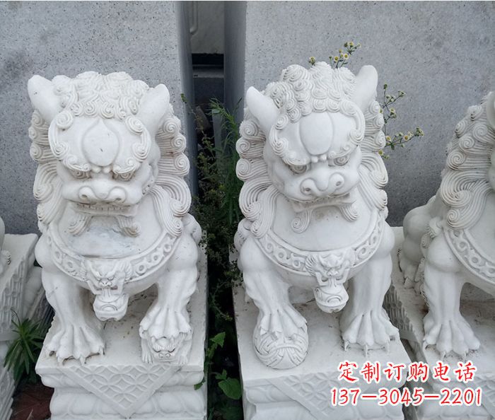 绍兴中领雕塑大理石狮子雕塑