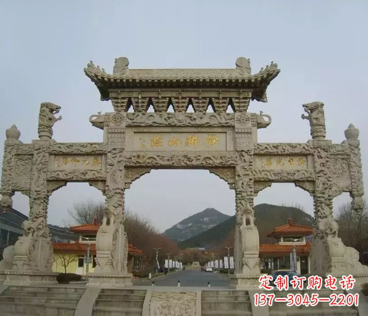 绍兴铭刻美好时光,中领雕塑牌坊石雕