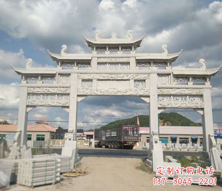绍兴精美大理石牌坊石雕——给您的家园增添优雅气质