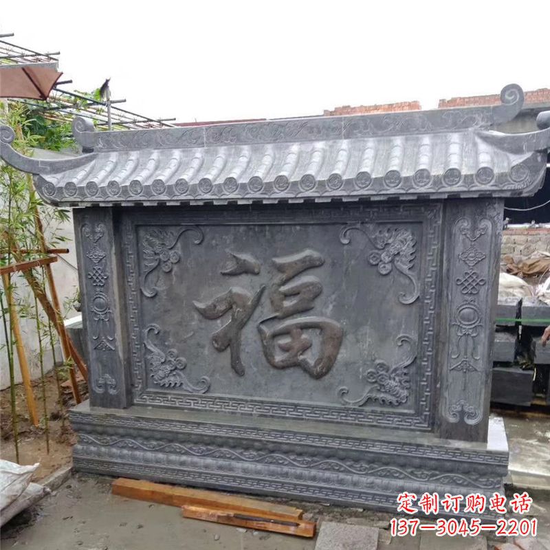 绍兴中领雕塑：福字雕塑，点缀婚房庭院