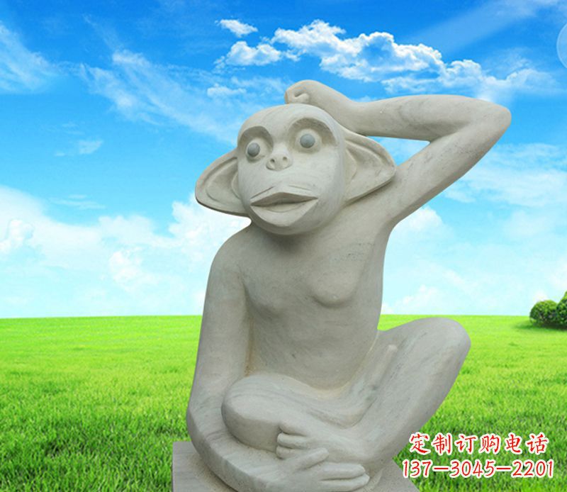 绍兴石雕小猴子