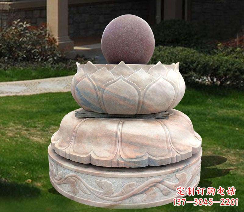 绍兴石雕小区风水球雕塑