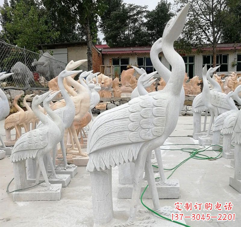 绍兴石雕小仙鹤
