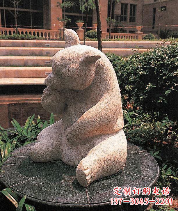 绍兴石雕熊猫