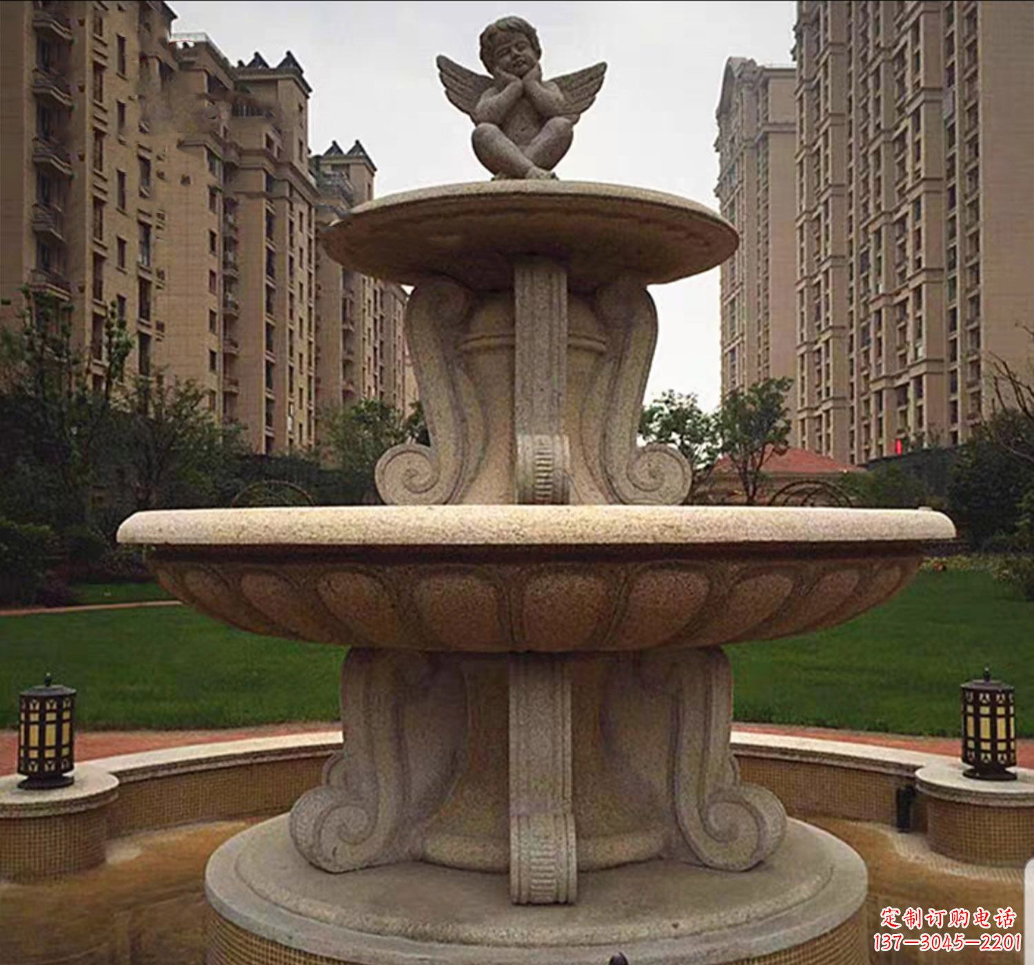 绍兴石雕鱼喷泉