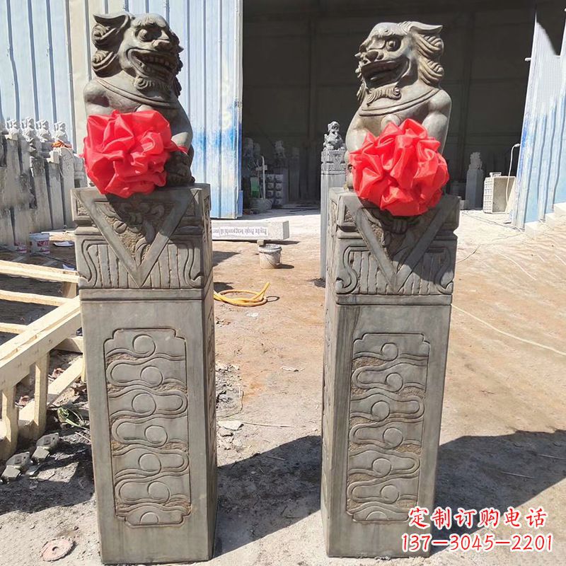 绍兴石狮子栓马桩