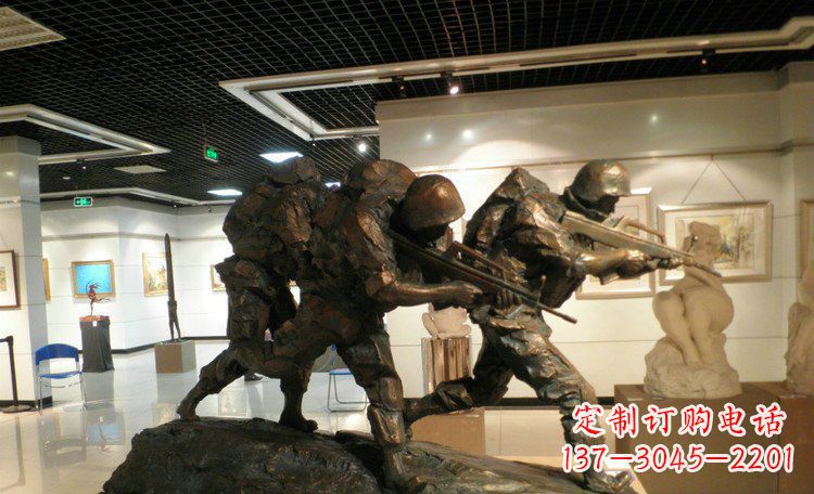 绍兴士兵突击战士铜雕