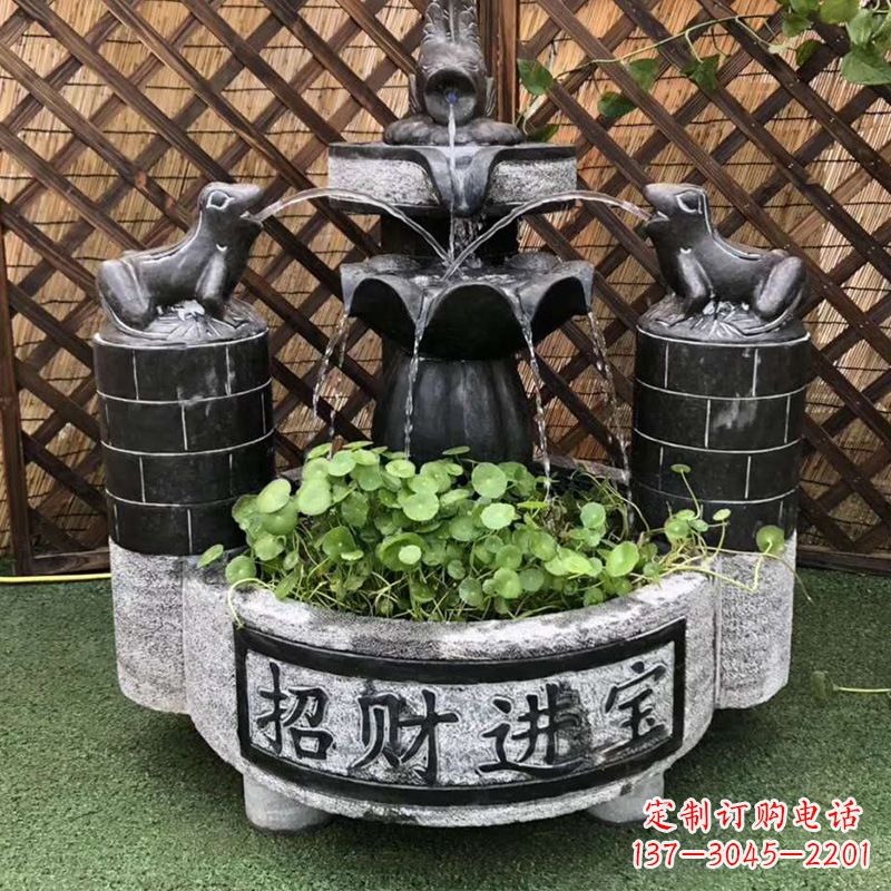 绍兴双层喷泉石雕