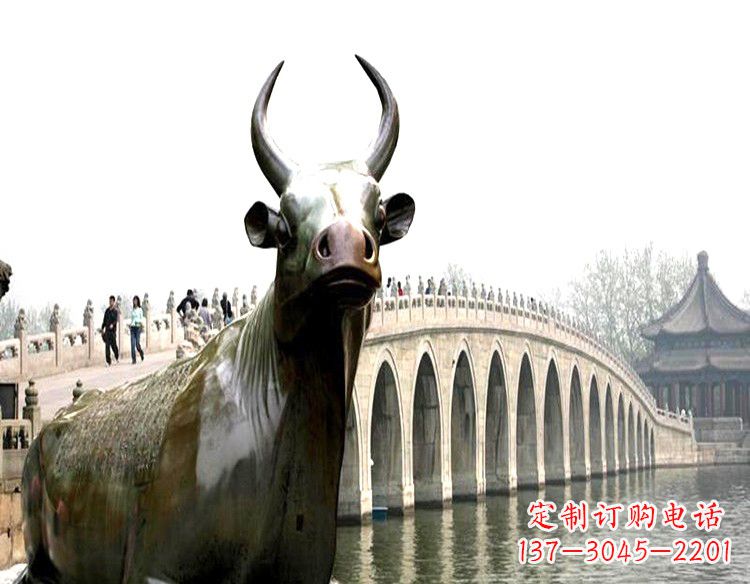 绍兴水牛铜雕景观