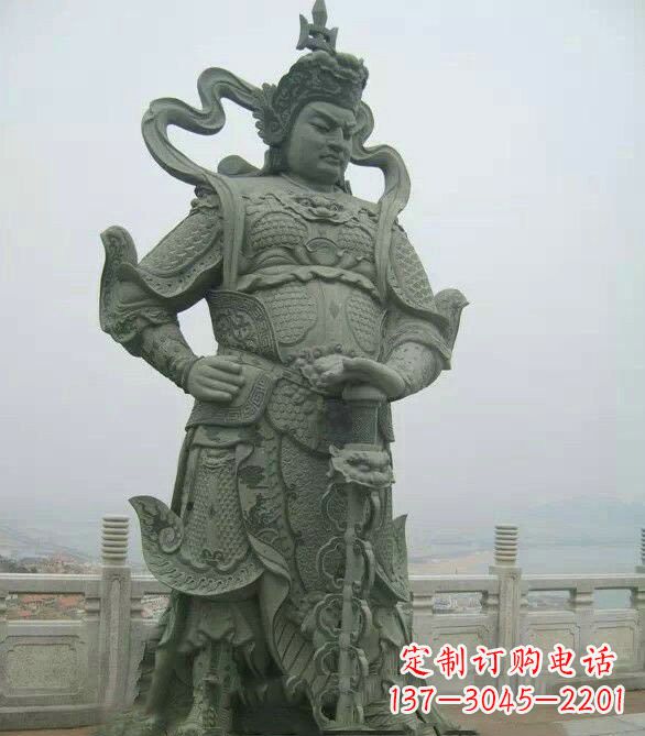 绍兴寺庙韦陀菩萨石雕