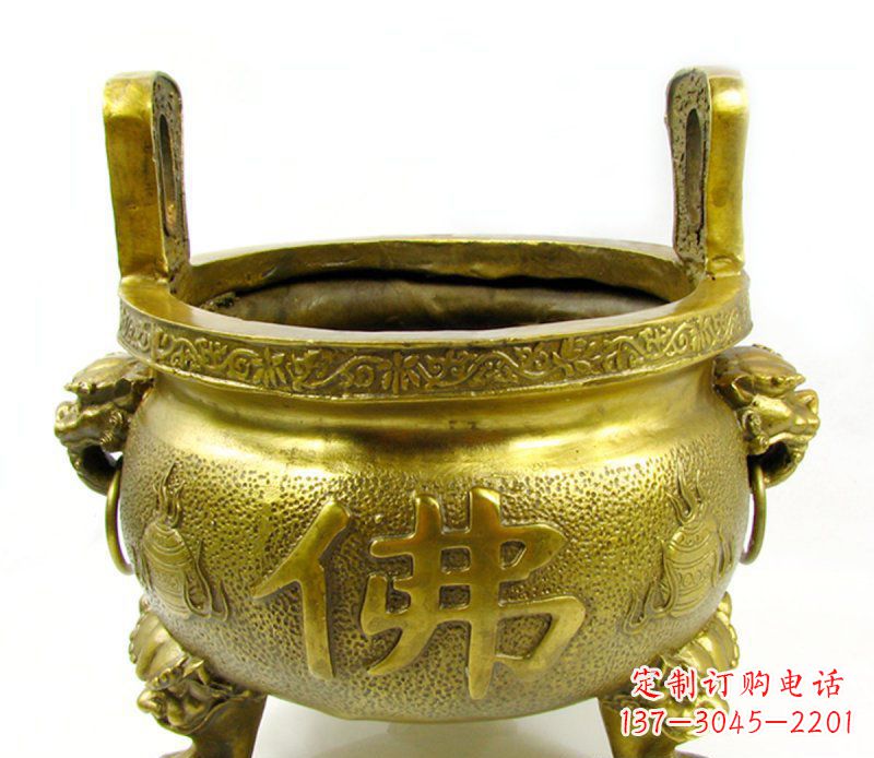 绍兴寺庙香炉铜雕 (6)