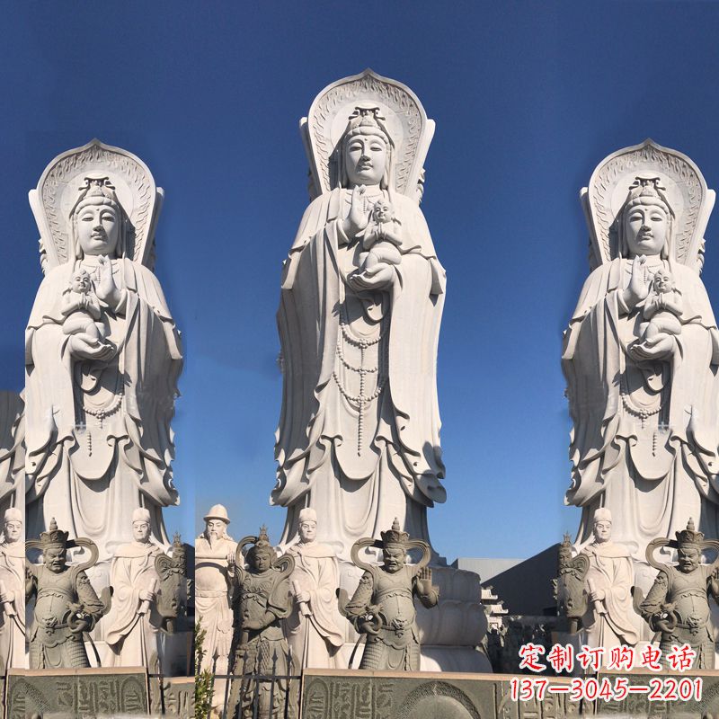 绍兴送子观音大型石雕塑