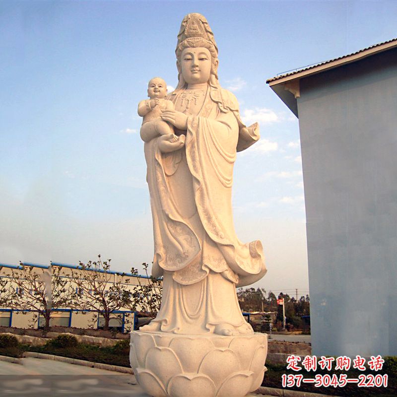 绍兴送子观音石雕