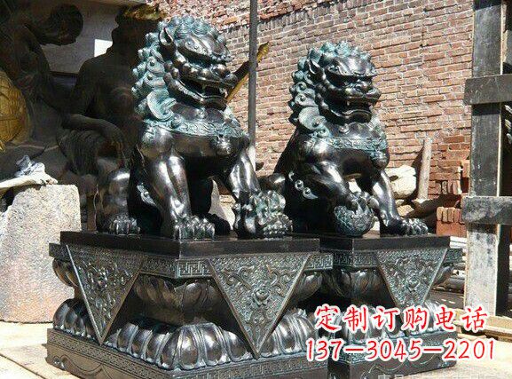 绍兴天安门狮子铜雕塑