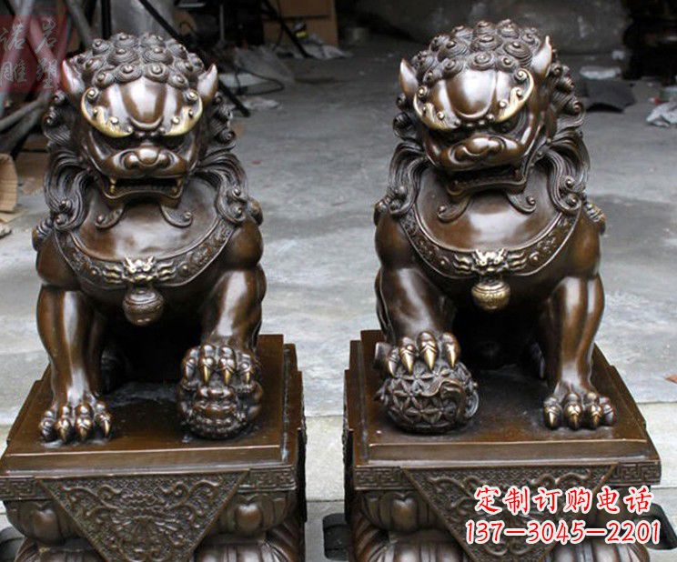 绍兴天安门铜狮子