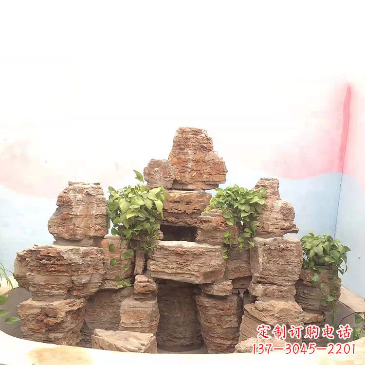 绍兴庭院园林假山鱼池