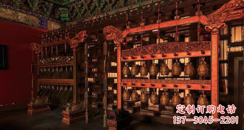 绍兴铜编钟古代乐器铜雕