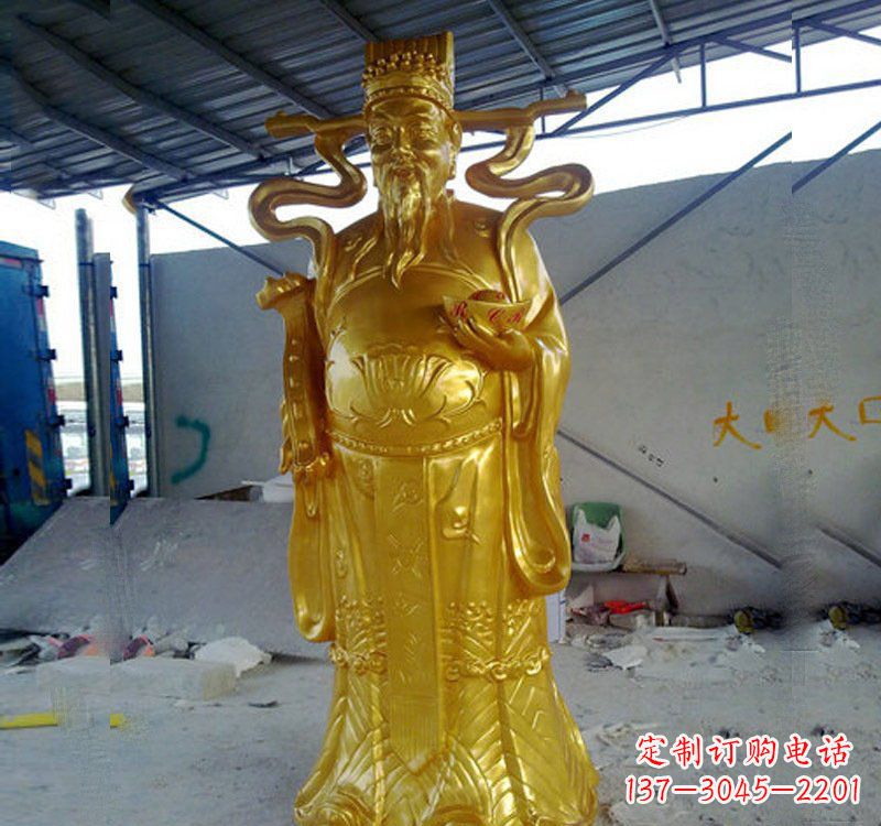绍兴铜雕财神雕像