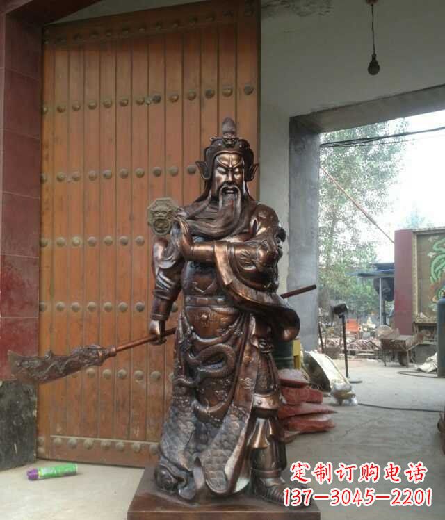 绍兴铜雕关公像
