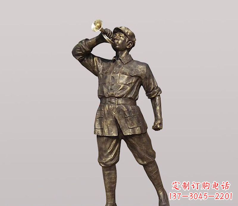 绍兴铜雕解放军战士